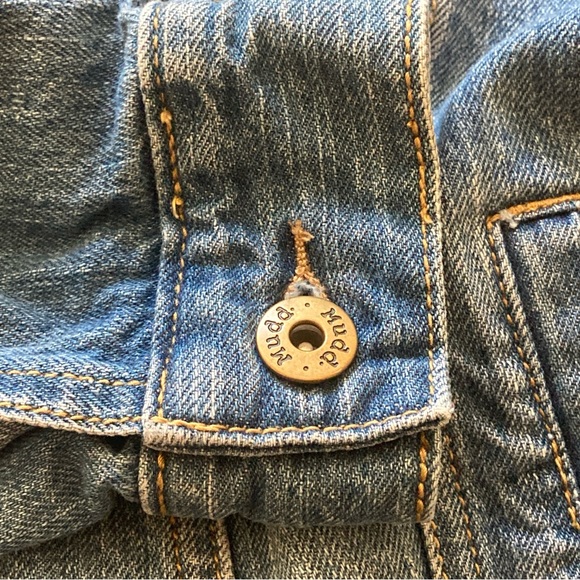 Distressed Jean Jacket by Mudd, XS - Picture 5 of 8